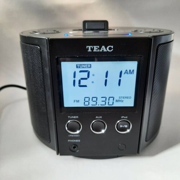 Teac SR-L70i Hi-Fi Table Radio AM/FM / AUX w/ 30-PIN iPod Dock Black - Picture 1 of 9